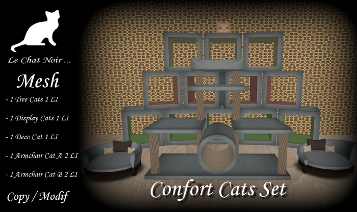 >.<.LCN Confort Cats Set (Blue)