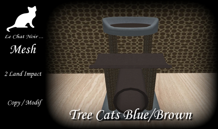 >.<.LCN. TREE CATS Blue/Brown