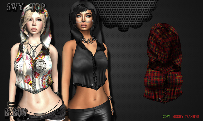 B BOS -Swy Top-Tartan Red-