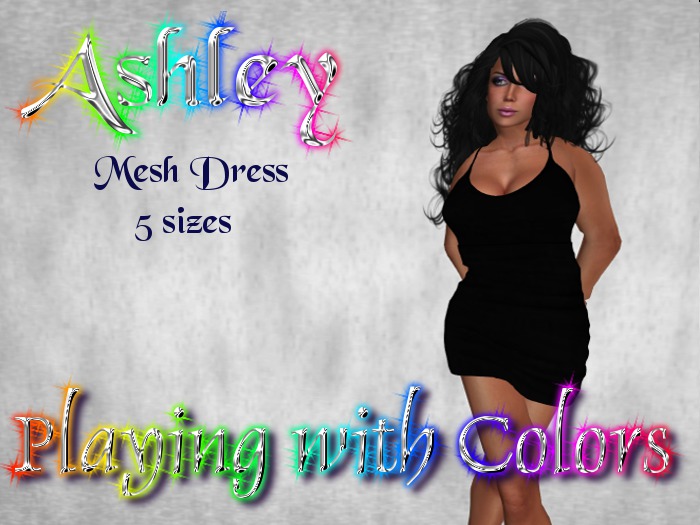 Ashley Black Mesh Dress
