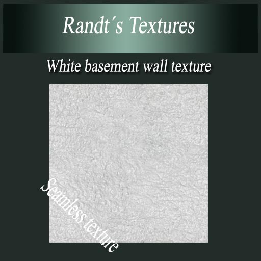 Randt's White Basement Wall Texture