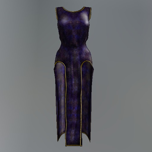 Purple Gothic Mesh Qipao Dress box