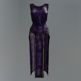 Purple Gothic Mesh Qipao Dress box