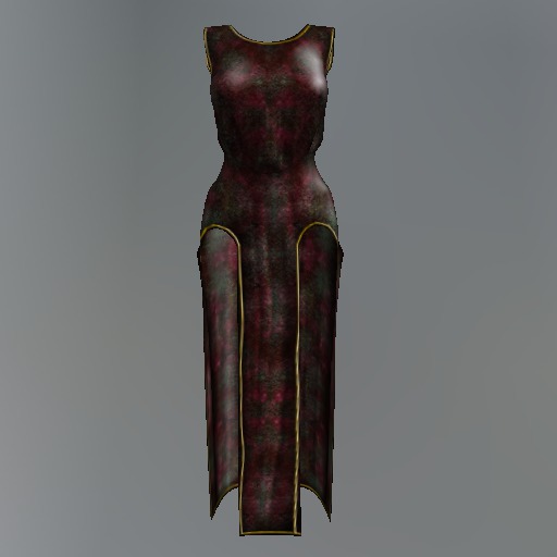 Red Gothic Mesh Qipao Dress