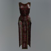 Red Gothic Mesh Qipao Dress box