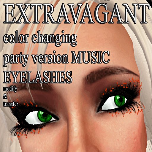 * GuTi EXTRAVAGANT eye lashes music party version eyelashes Wimpern