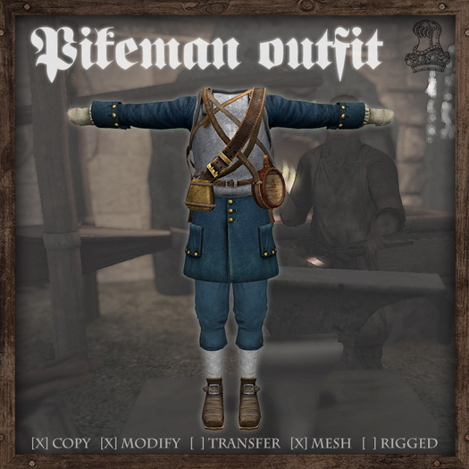 {RA} Pikeman outfit blue (rez) v1.0