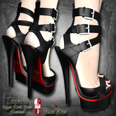 ~Black Arts~Imperia Heels Silver for Slink High Feet