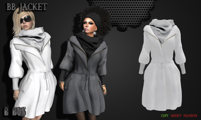 B BOS -BB Jacket-White-