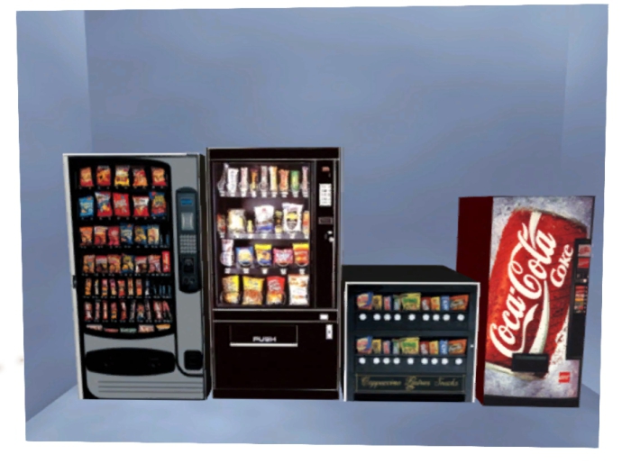 4 pack snack & drink vending Machines copy / resell