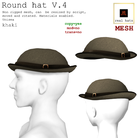 JfL round hat V.4 khaki boxed