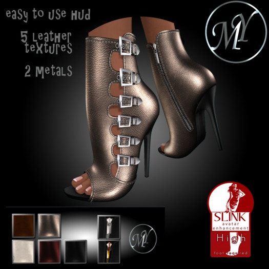 MY buckled leather Slink boot