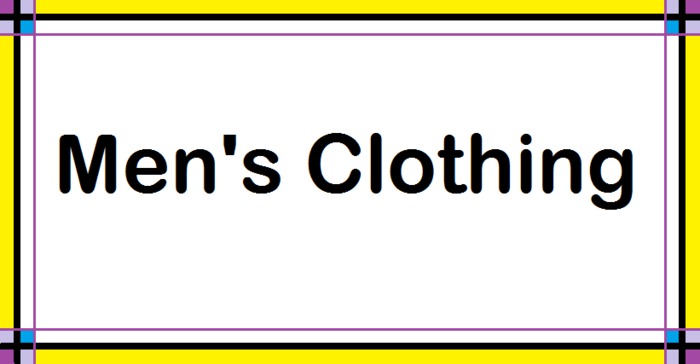Men's Clothing -box-