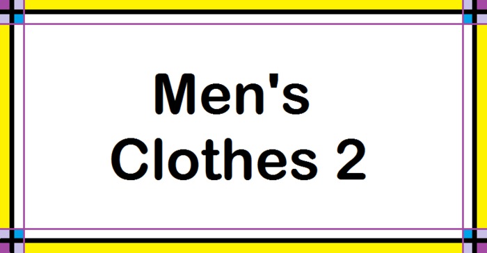 Men's Clothes 2 -box-