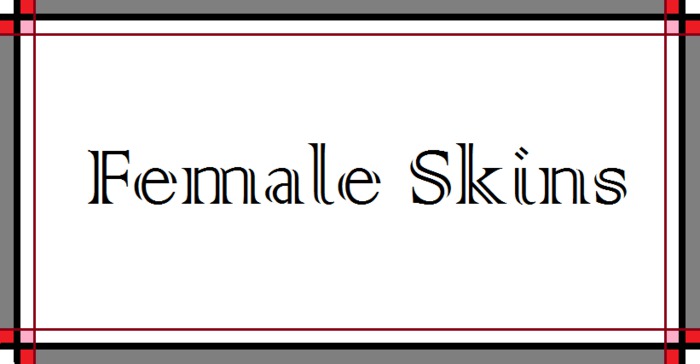 Female Skins -box-