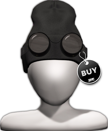 [BODY FACTORY] Googles Beanie (Black)