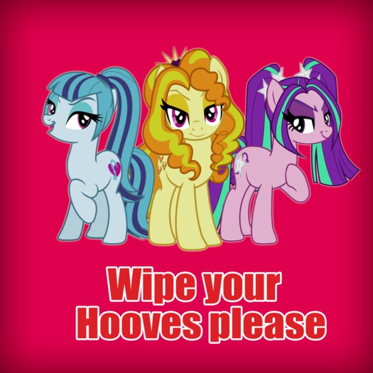 The Dazzlings Wipe your hooves mat