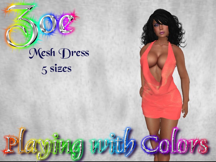 Zoe Mellon Mesh Dress