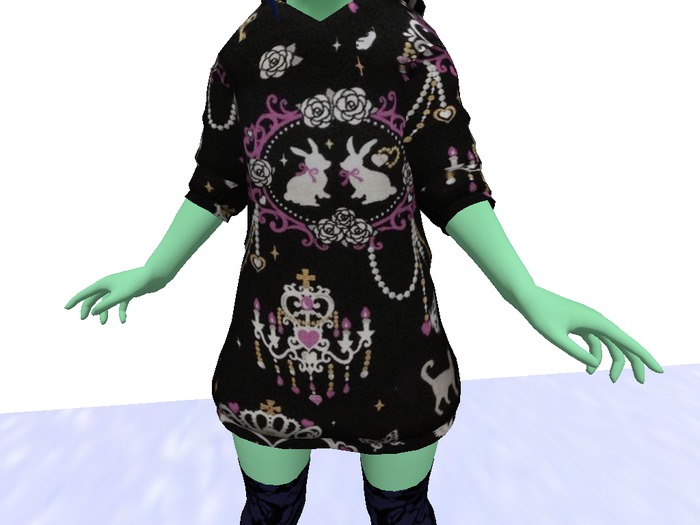 Dark fairy tale long hoodie