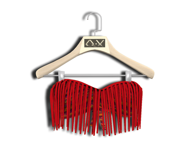 .:Vitrimi:. Fringed Bandeau Aztec Red