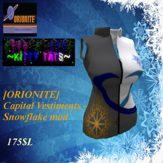 ~Kitty Tats~ [ORIONITE] Capital Vestiments- Snowflake