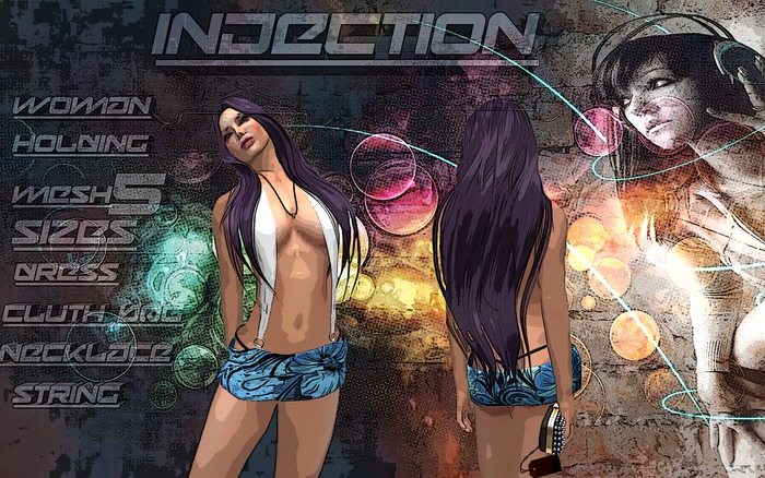 Dress flower holding