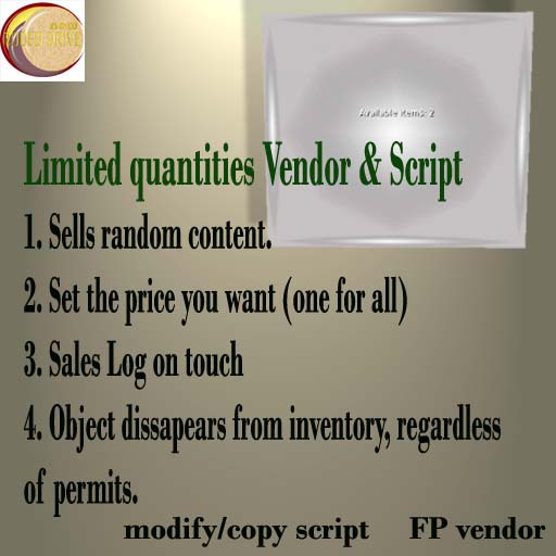 Vendor Random+all permits+deletes inventory