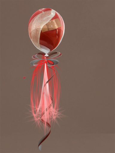 balloon heart band aid