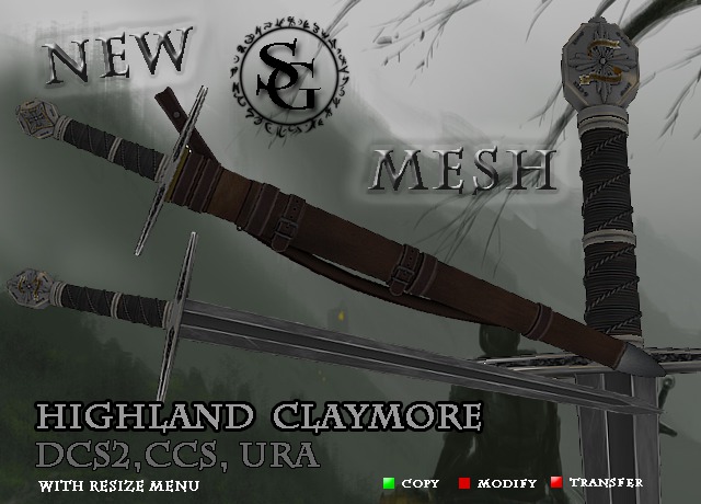 ::SG Design:: (worn) Hightland Claymore