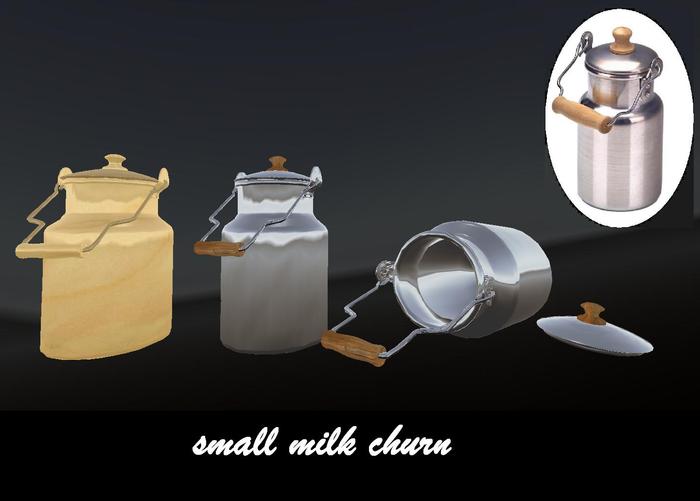 *Diesel Magic* small milk churn sculpted prim
