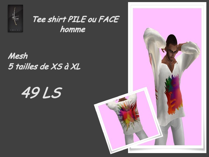 teeshirt pile ou face homme