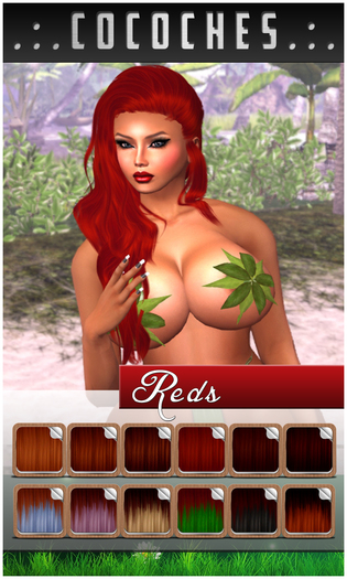 .:.CoCoChes.:. Alexis Hair v2 Reds