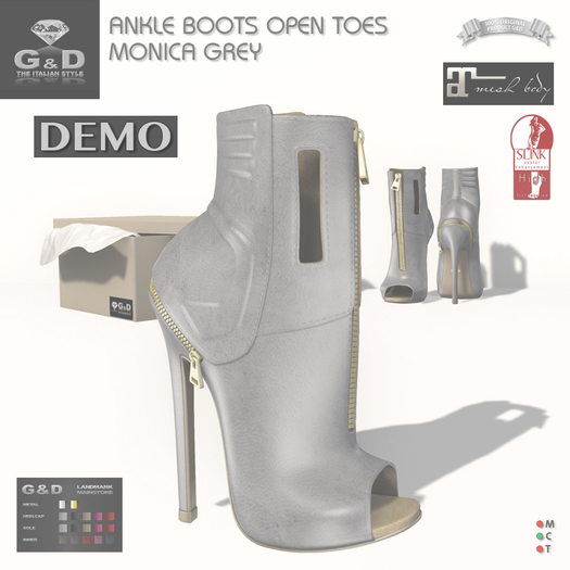 G&D Ankle Boots Open Toes Monica DEMO