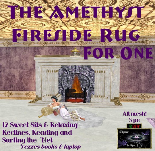 *EbE* The Amethyst Fireside Rug for One