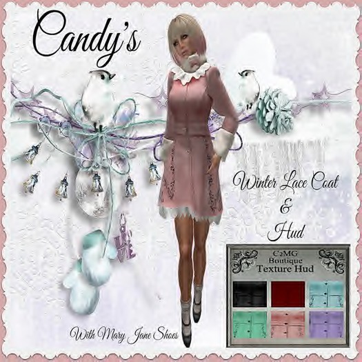 Candy's Winter Lace Coat and Shoes