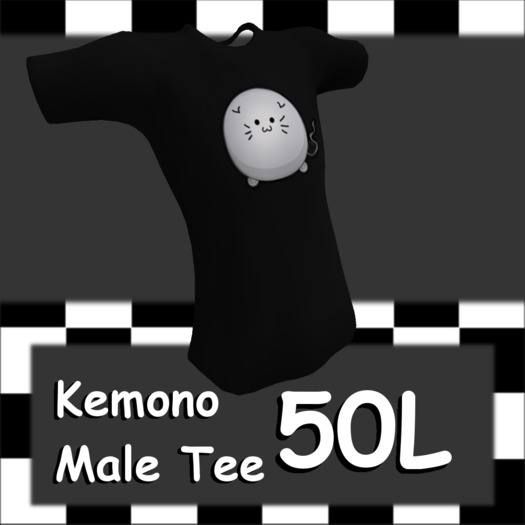 [BC] Kemono Male Tee - Cute Fox (White)