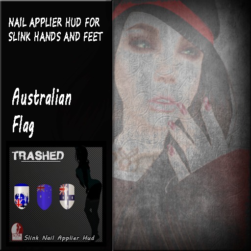 <T >SLINK NAILS Australian flag 