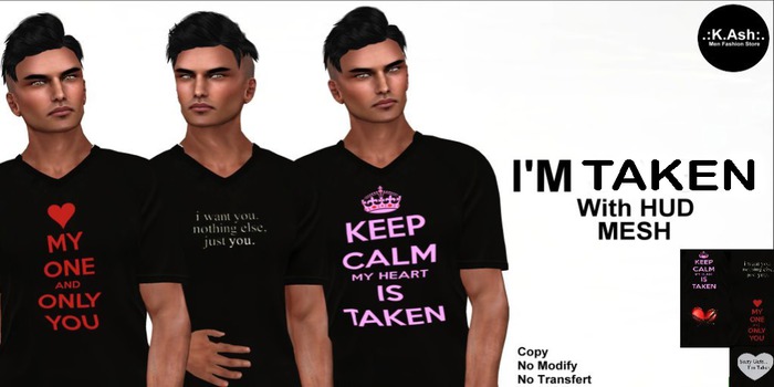 . : K-Ash : . Box DEMO I'm Taken T-Shirt