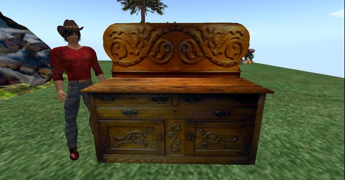 Antique Sideboard # 734