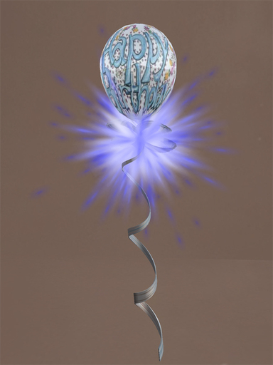 balloon birthday blue