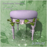 [CIRCA] Pkg - "Enchanted Meadow" - Fae Vanity Seat - Peach