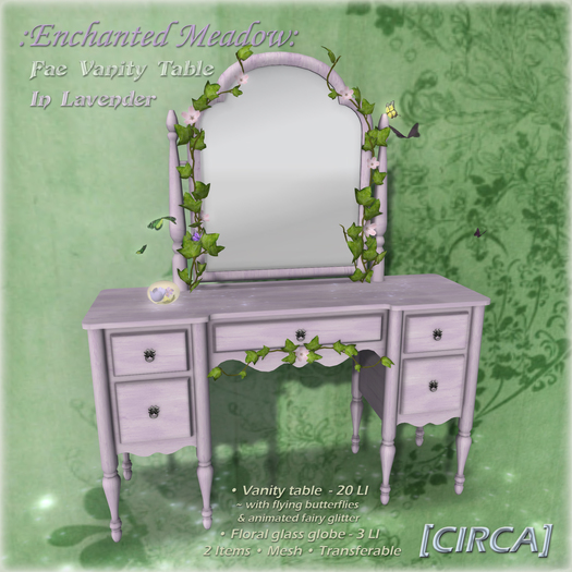 fairy dressing table Olivia The Fairy Girls Dressing Table With Chair Pink Mdf main image 1