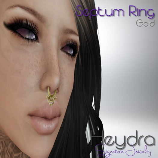 HEYDRA Signature Septum Ring Gold