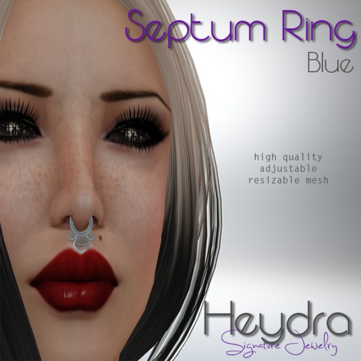 HEYDRA Signature Septum Ring Blue