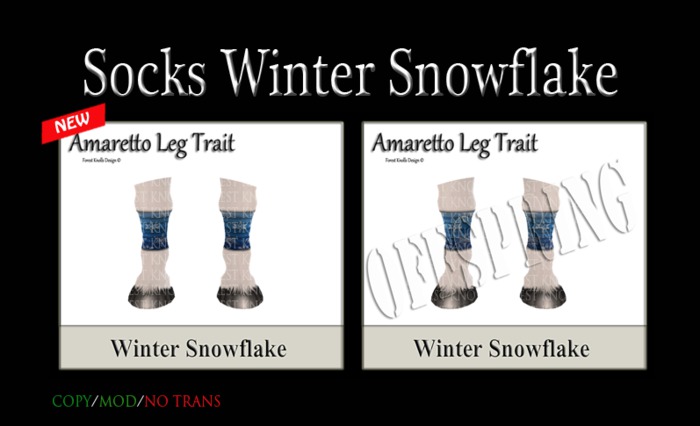 SOCKS WINTER SNOWFLAKE SIGNS & OFFSPRING