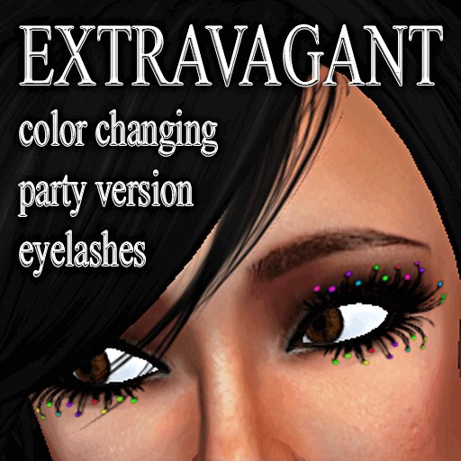 * GuTi EXTRAVAGANT eyelashes rainbow pearls party version
