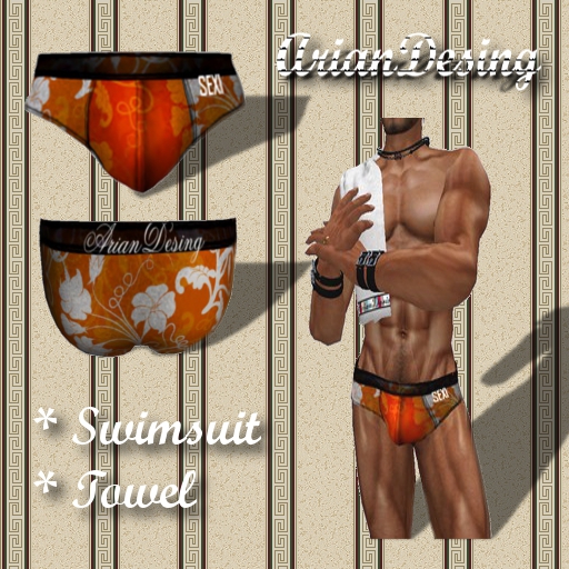 Box *Arian Desing men suit orange