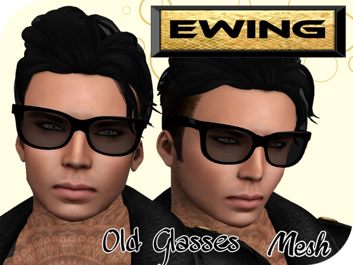 *+EWING+* Old Glasses "Black"
