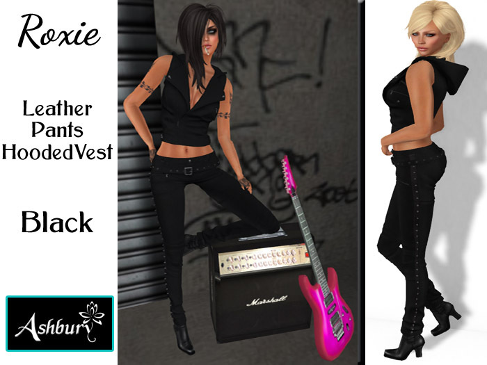 [ASHBURY] Rox & Roxie Set-Black Pants/Black