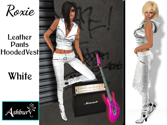 [ASHBURY] Rox & Roxie set-White Pants/White
